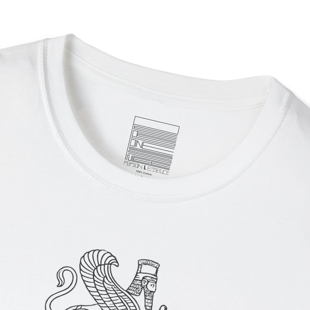 White – Eternal Guardians Tee – close-up