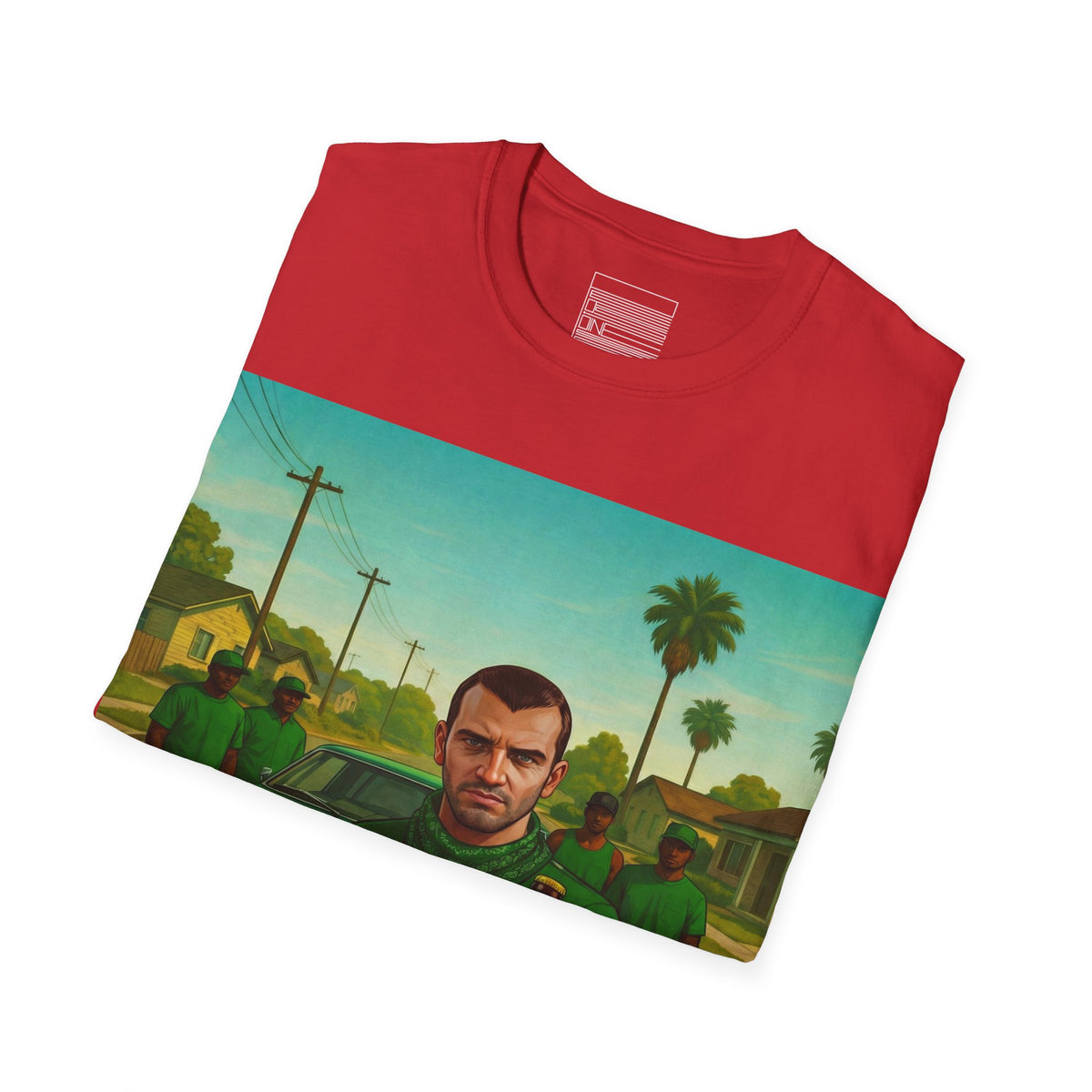 Red – Grand Theft Istak Tee – folded