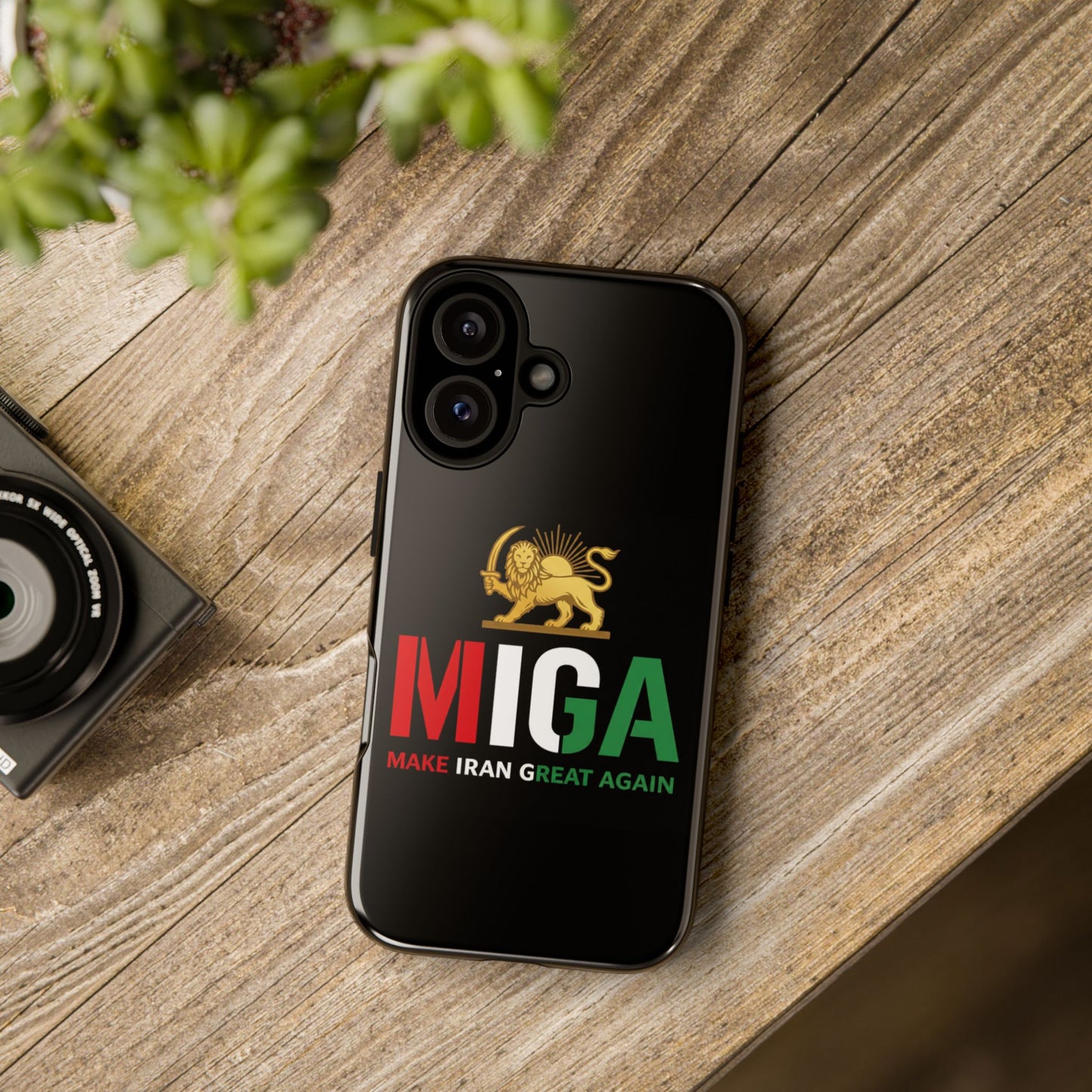 MIGA "Make Iran Great Again" Lion & Sun Phone Case