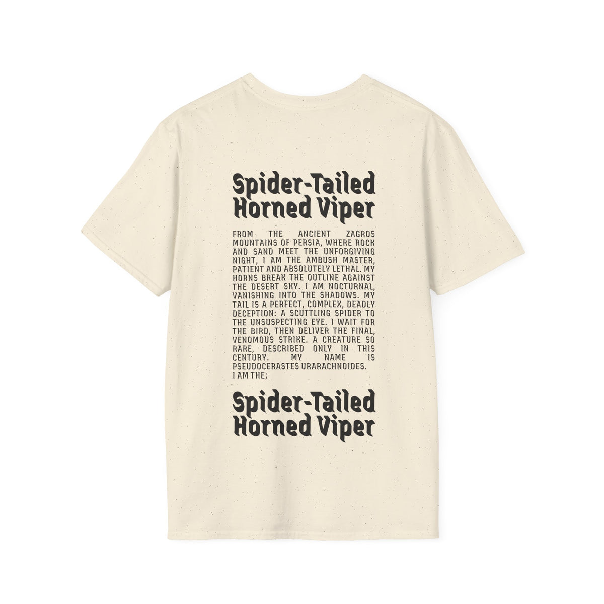 Natural – Horned Viper Tee – back