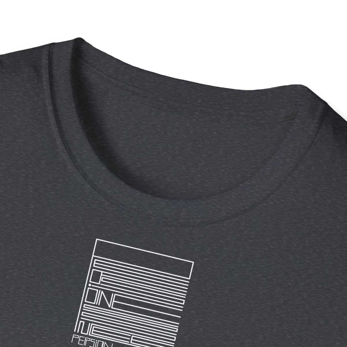 Dark Heather Grey – PEssence Tee – close-up