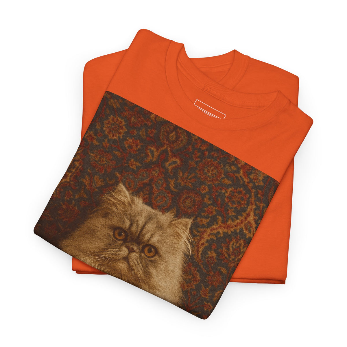 Orange – Persian Cat Tee – folded