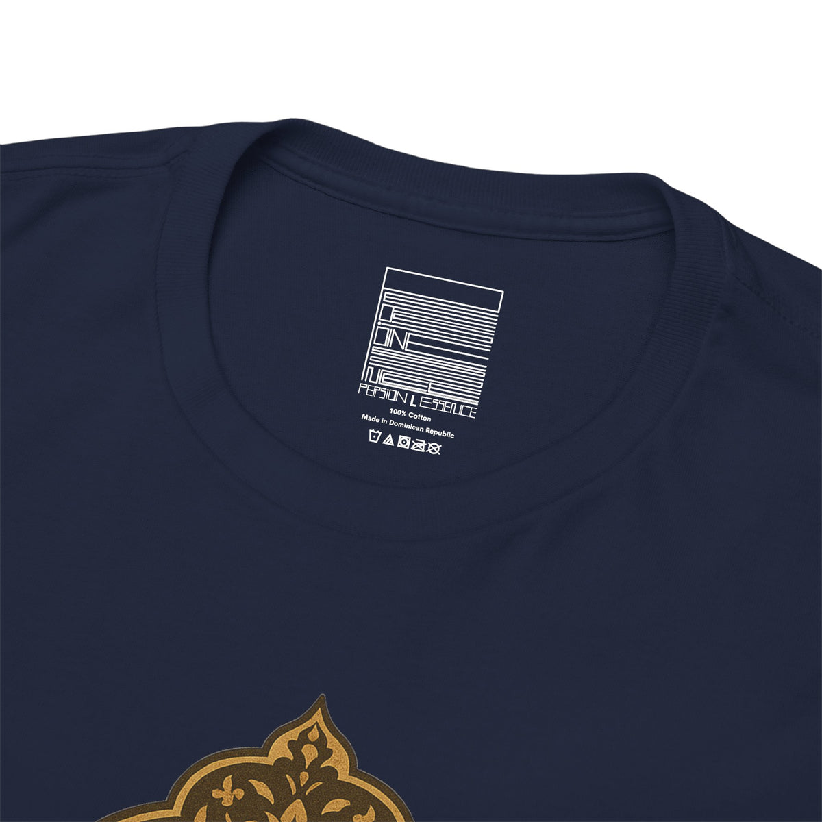 Navy – Shaah Abbas Tee – close-up