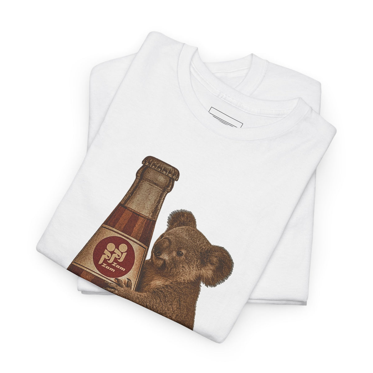 White – ZamZam Koala Tee – folded