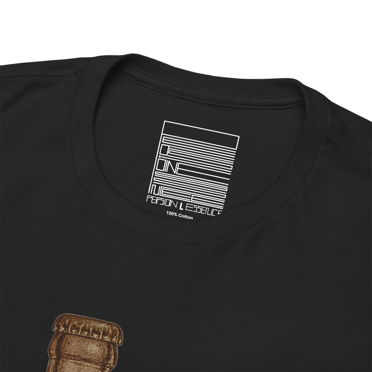 Black – ZamZam Koala Tee – close-up