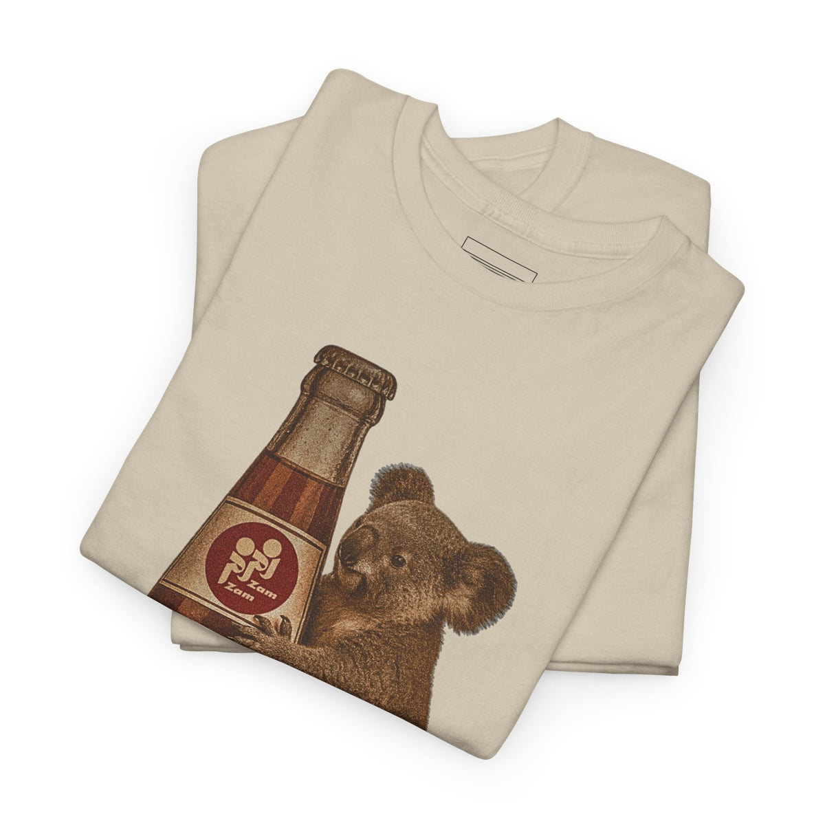 Sand – ZamZam Koala Tee – folded