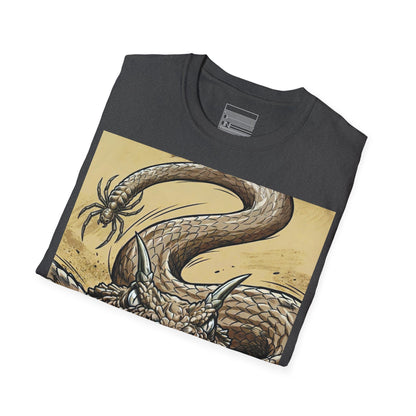 Dark Heather – Horned Viper Tee – folded