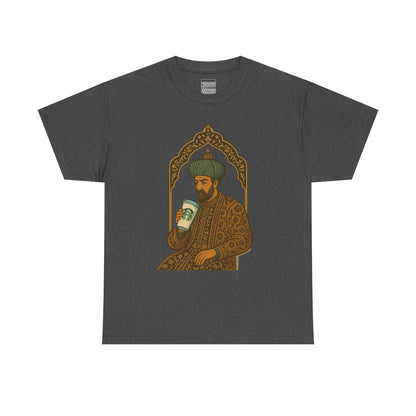 Dark Heather – Shaah Abbas Tee – front
