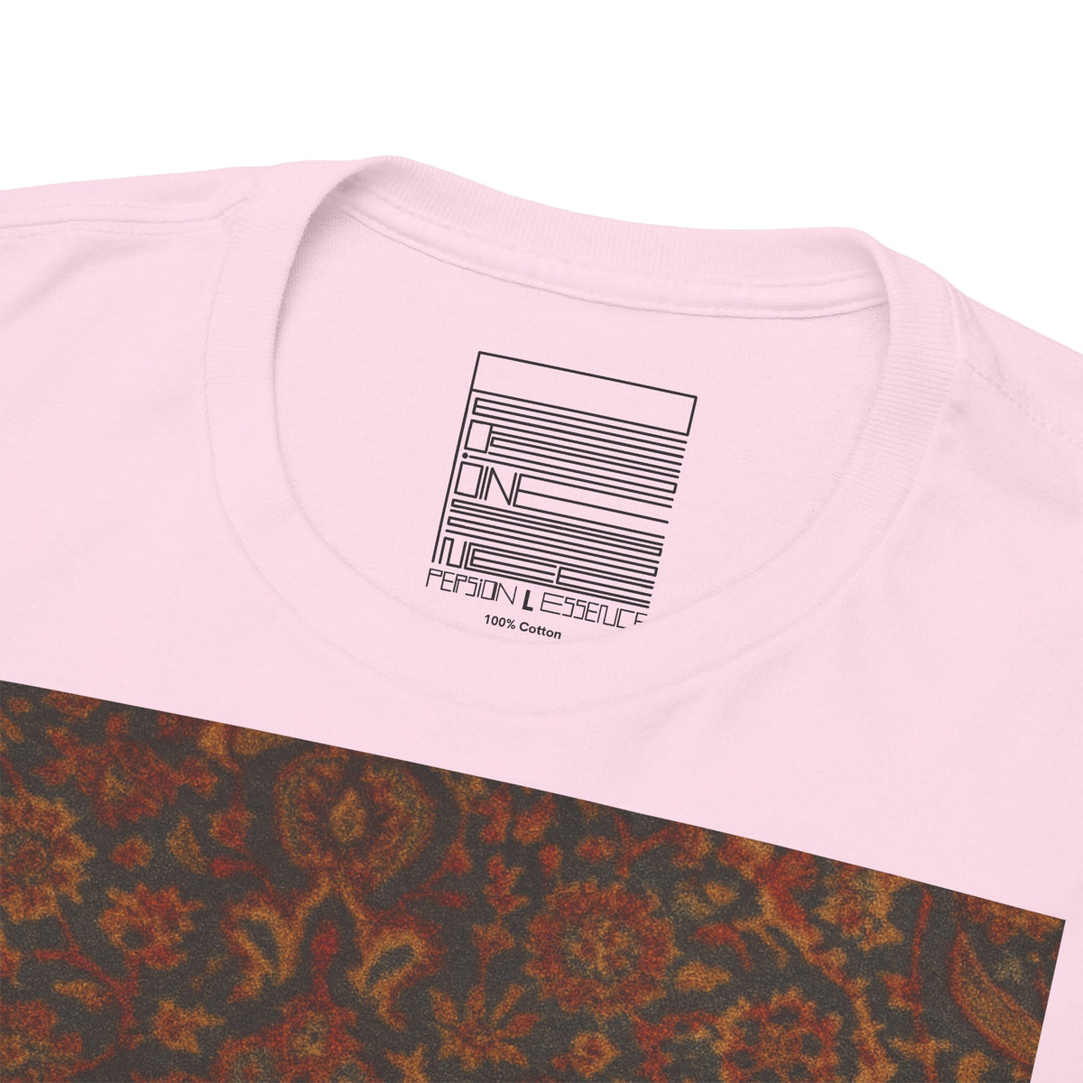 Light Pink – Persian Cat Tee – close-up