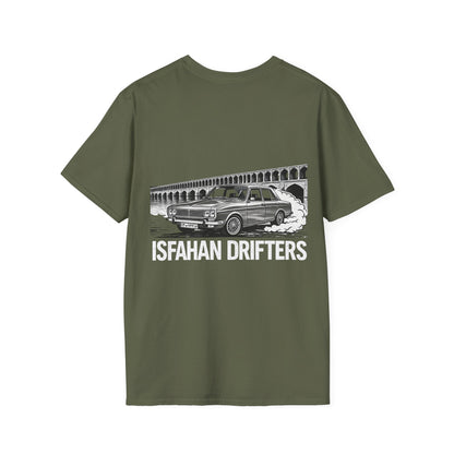 Military Green – Isfahan Drifters BW Tee – back