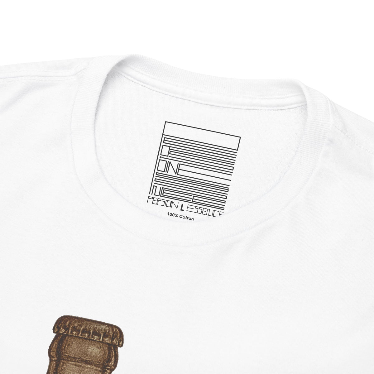 White – ZamZam Koala Tee – close-up