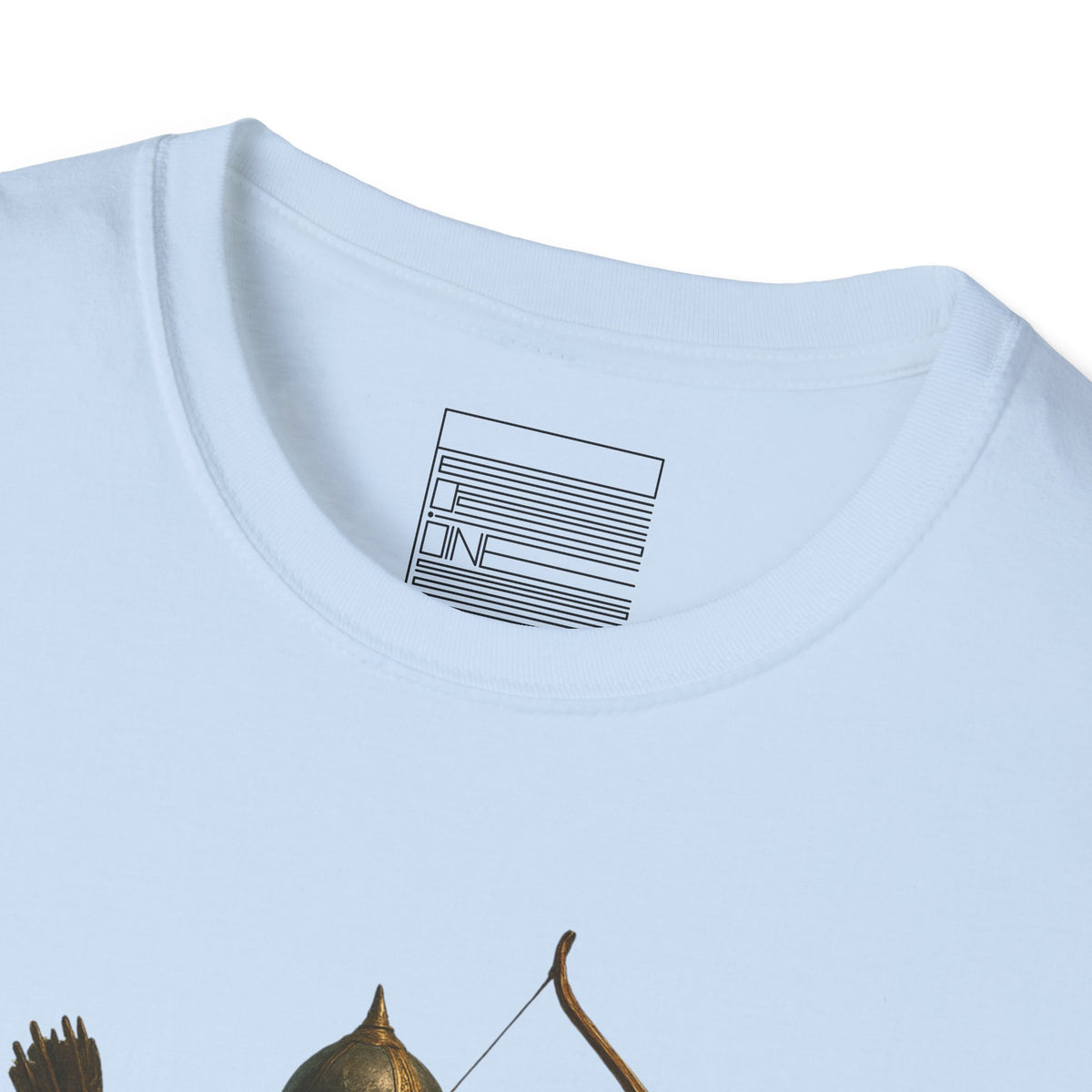 Light Blue – Arash the Archer Tee – close-up