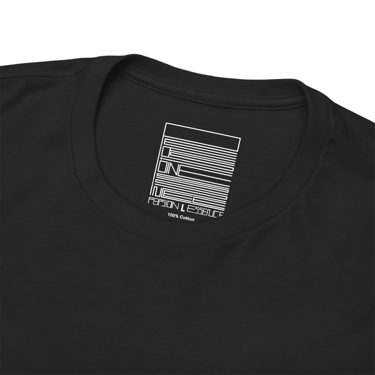 Black – Pahlavi Imperial Tee – close-up