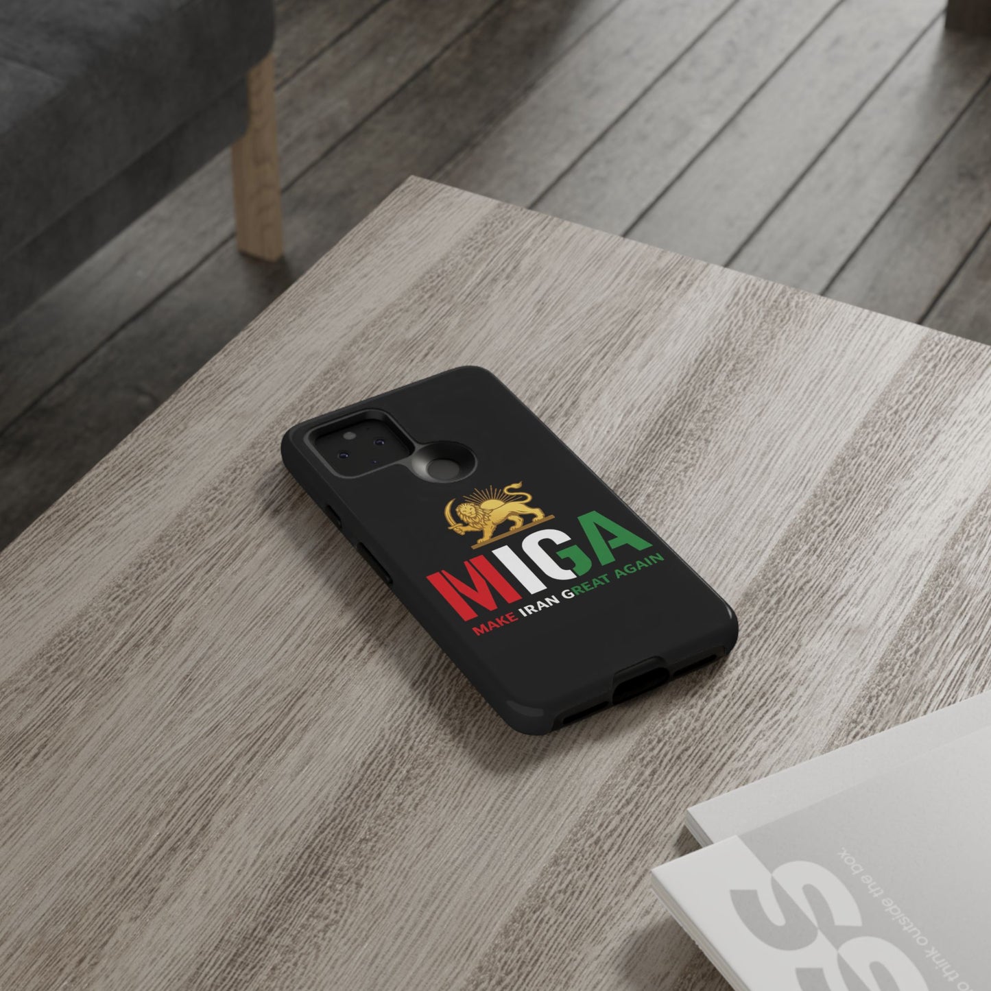 MIGA "Make Iran Great Again" Lion & Sun Phone Case