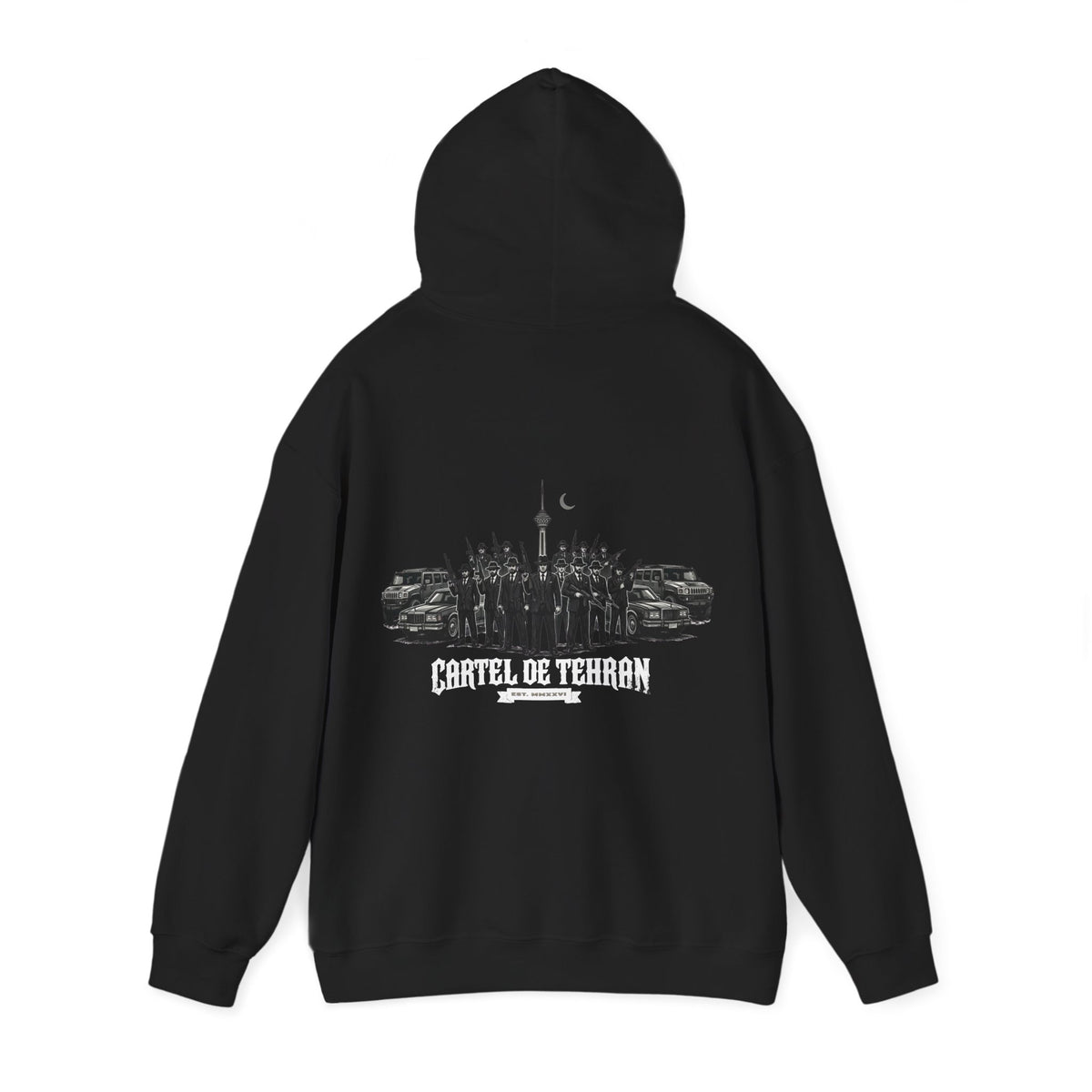 Black – Cartel de Tehran Hoodie – back