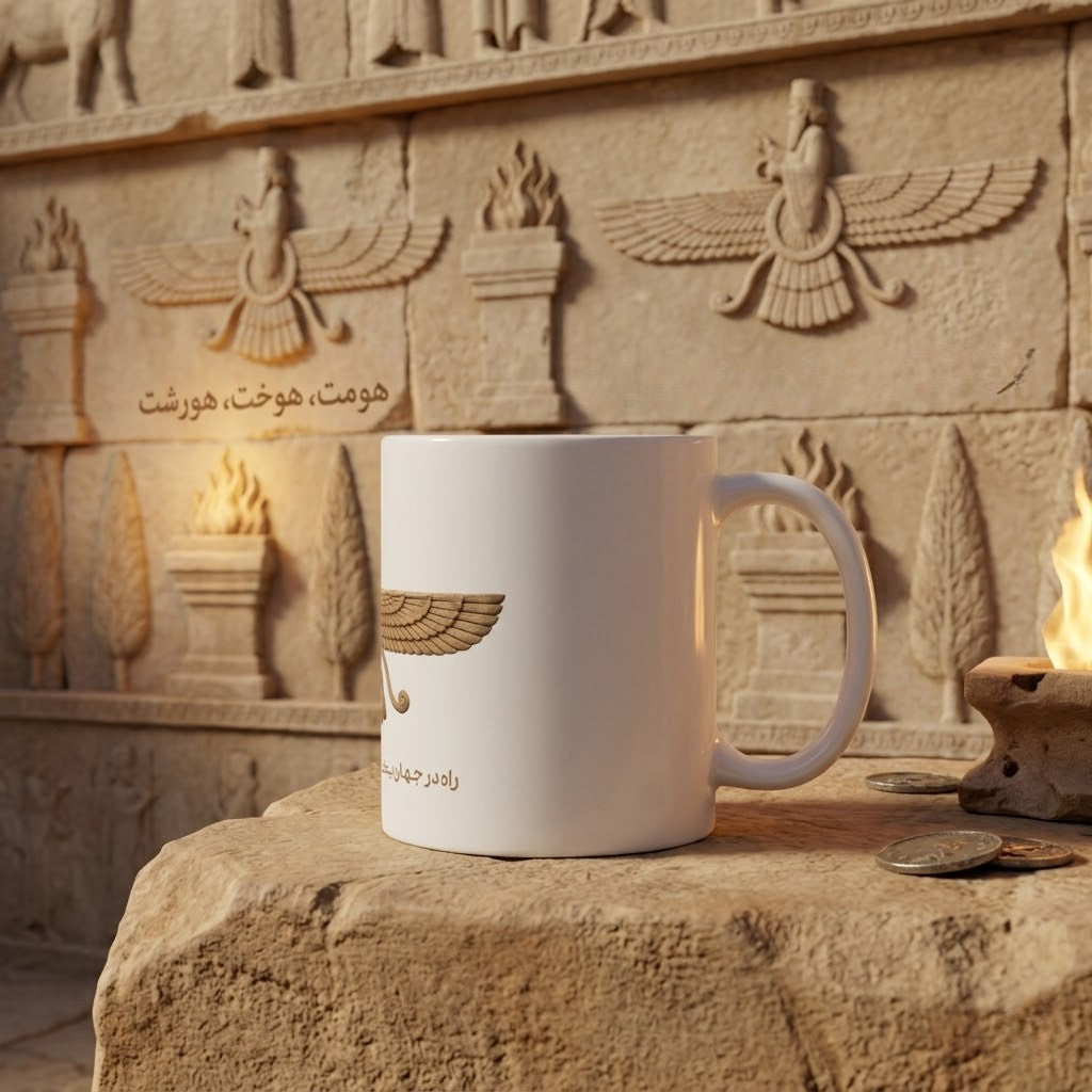 Farvahar Emblem Ceramic Mug
