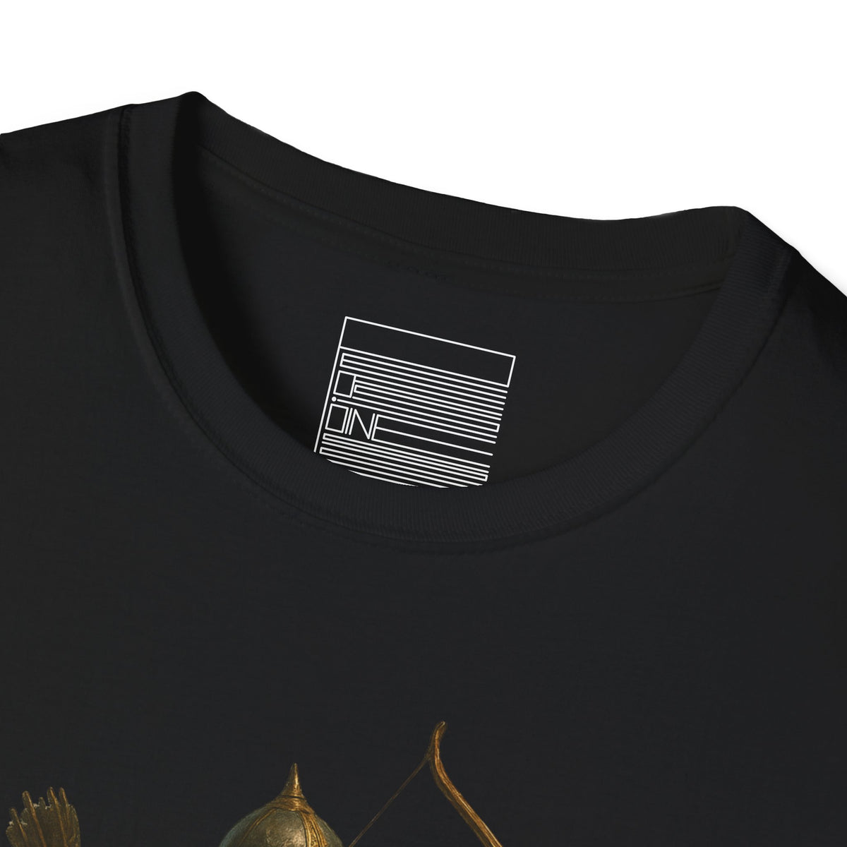 Black – Arash the Archer Tee – close-up