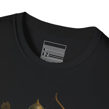 Black – Arash the Archer Tee – close-up