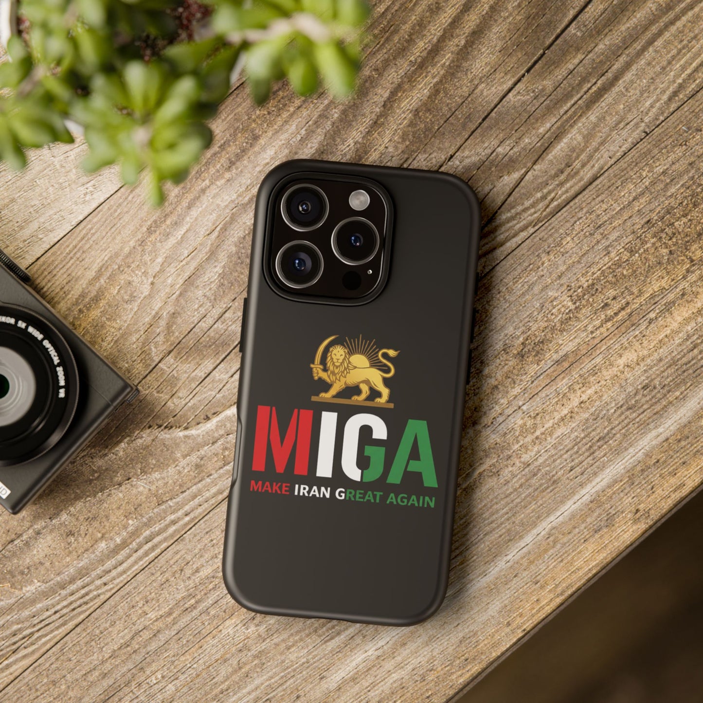 MIGA "Make Iran Great Again" Lion & Sun Phone Case