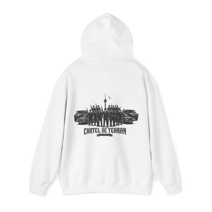 White – Cartel de Tehran Hoodie – back