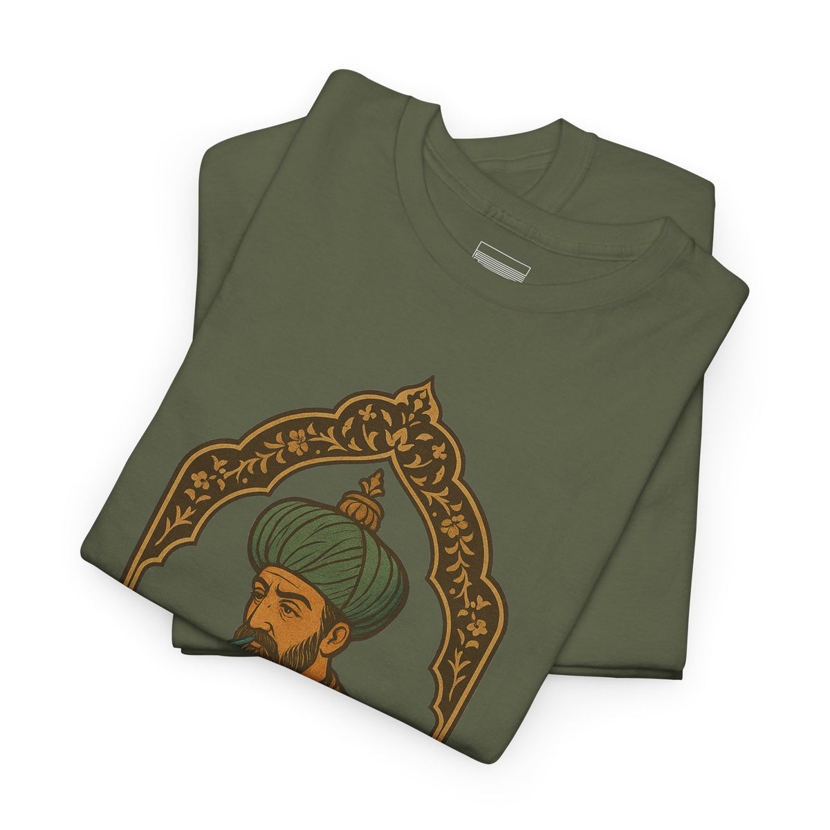 Military Green – Shaah Abbas Tee – folded