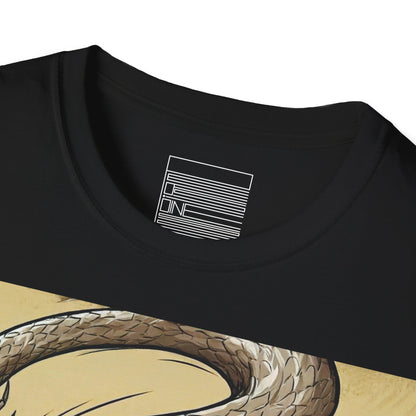 Black – Horned Viper Tee – close-up