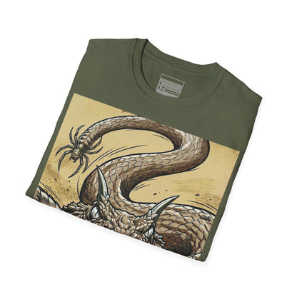 Military Green – Horned Viper Tee – folded