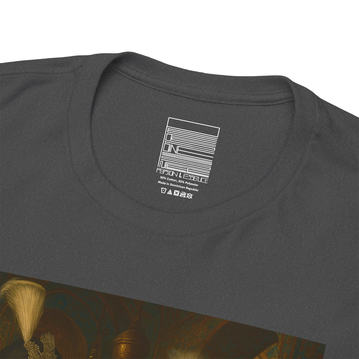 Dark Heather – Ghajar Khan I Tee – close-up