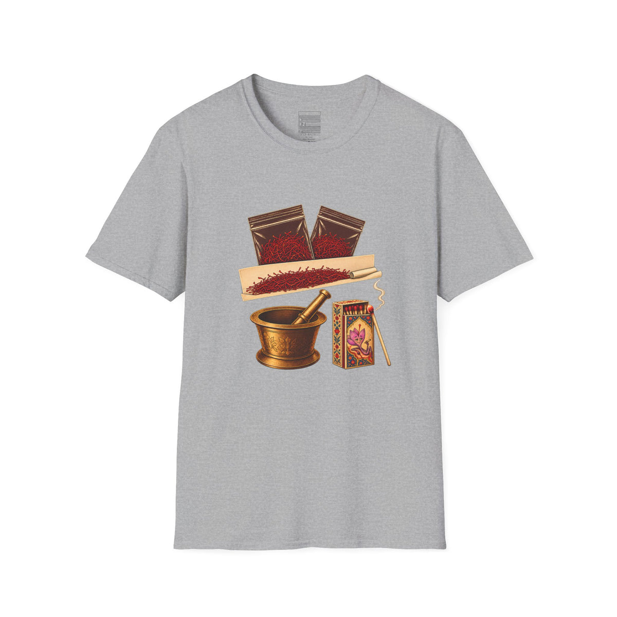Sport Grey – Saffron Stash Tee – front
