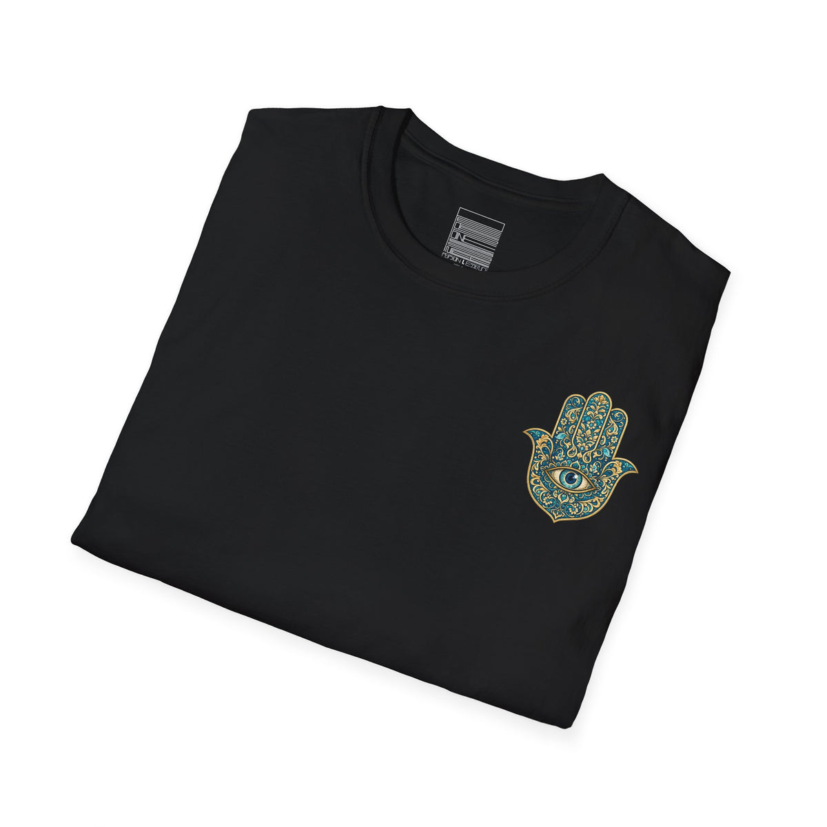 Black – Royal Hamsa Tee – folded