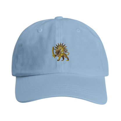 Light Blue – Imperial Lion & Sun Cap – front