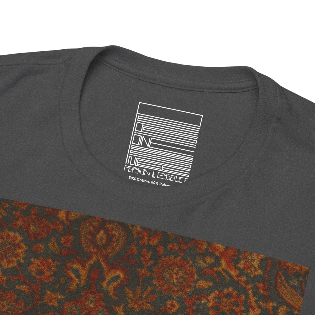 Dark Heather – Persian Cat Tee – close-up