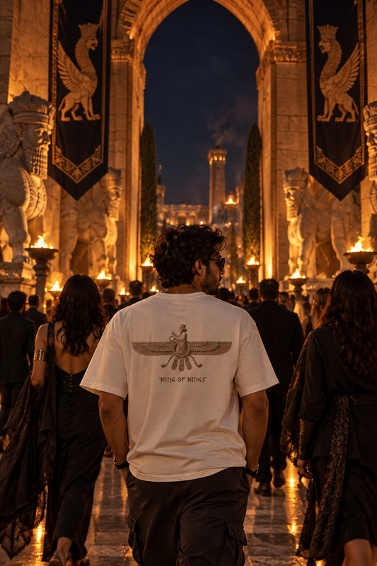Natural – King of Kings Tee – worn by model