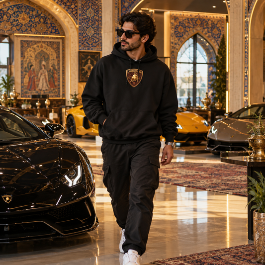 Black – Toro Persiano Hoodie – worn by model