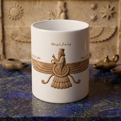 Farvahar Pillar Ceramic Mug