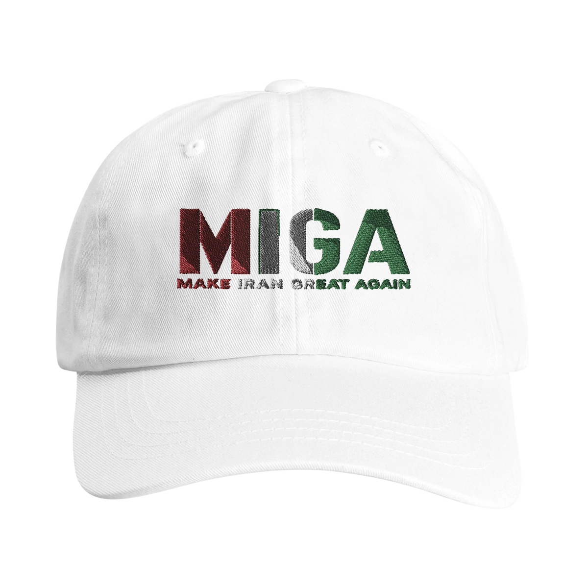 White – MIGA Imperial Cap – front