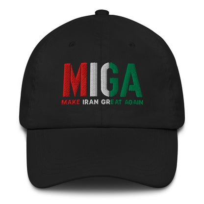 Black – MIGA Imperial Cap – front view