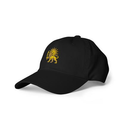 Black – Imperial Lion & Sun Cap – left front view