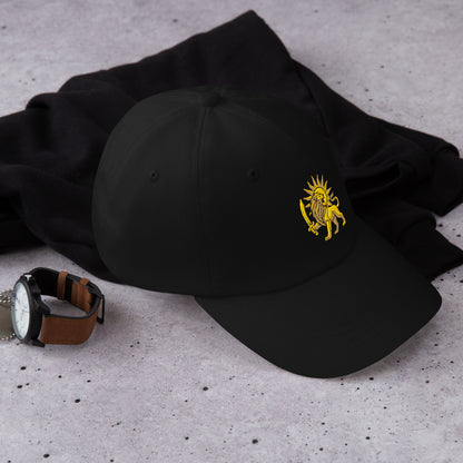 Black – Imperial Lion & Sun Cap – right view