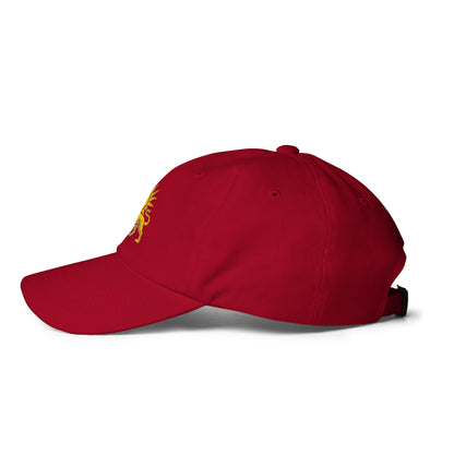 Cranberry – Imperial Lion & Sun Cap – left view