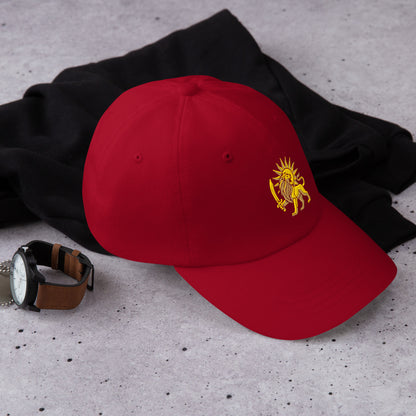 Cranberry – Imperial Lion & Sun Cap – right view
