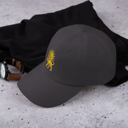 Dark Grey – Imperial Lion & Sun Cap – left view