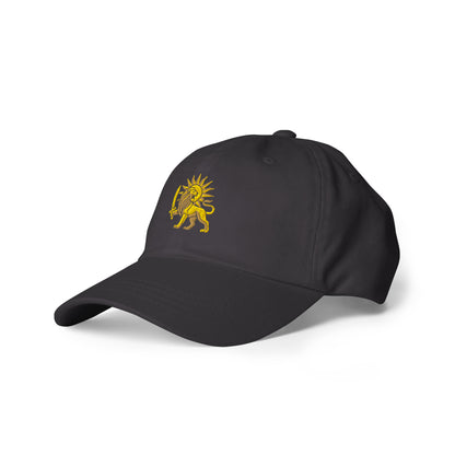 Dark Grey – Imperial Lion & Sun Cap – left front view