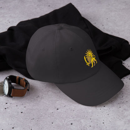 Dark Grey – Imperial Lion & Sun Cap – right view