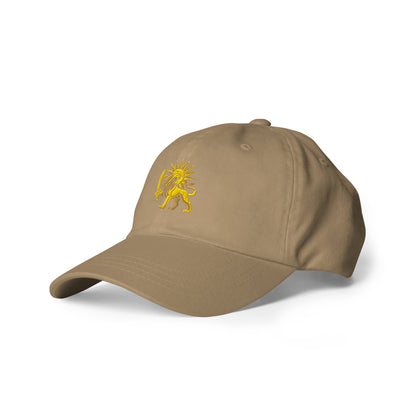 Khaki – Imperial Lion & Sun Cap – left front view