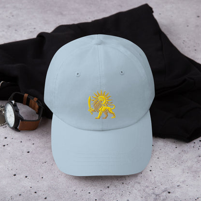 Light Blue – Imperial Lion & Sun Cap – front view