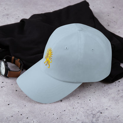 Light Blue – Imperial Lion & Sun Cap – left view