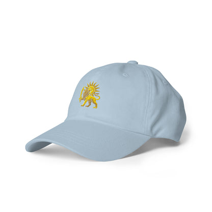 Light Blue – Imperial Lion & Sun Cap – left front view