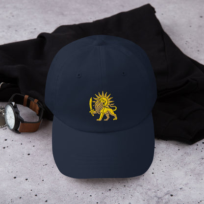 Navy – Imperial Lion & Sun Cap – front view