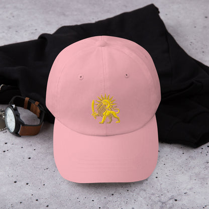 Pink – Imperial Lion & Sun Cap – front view